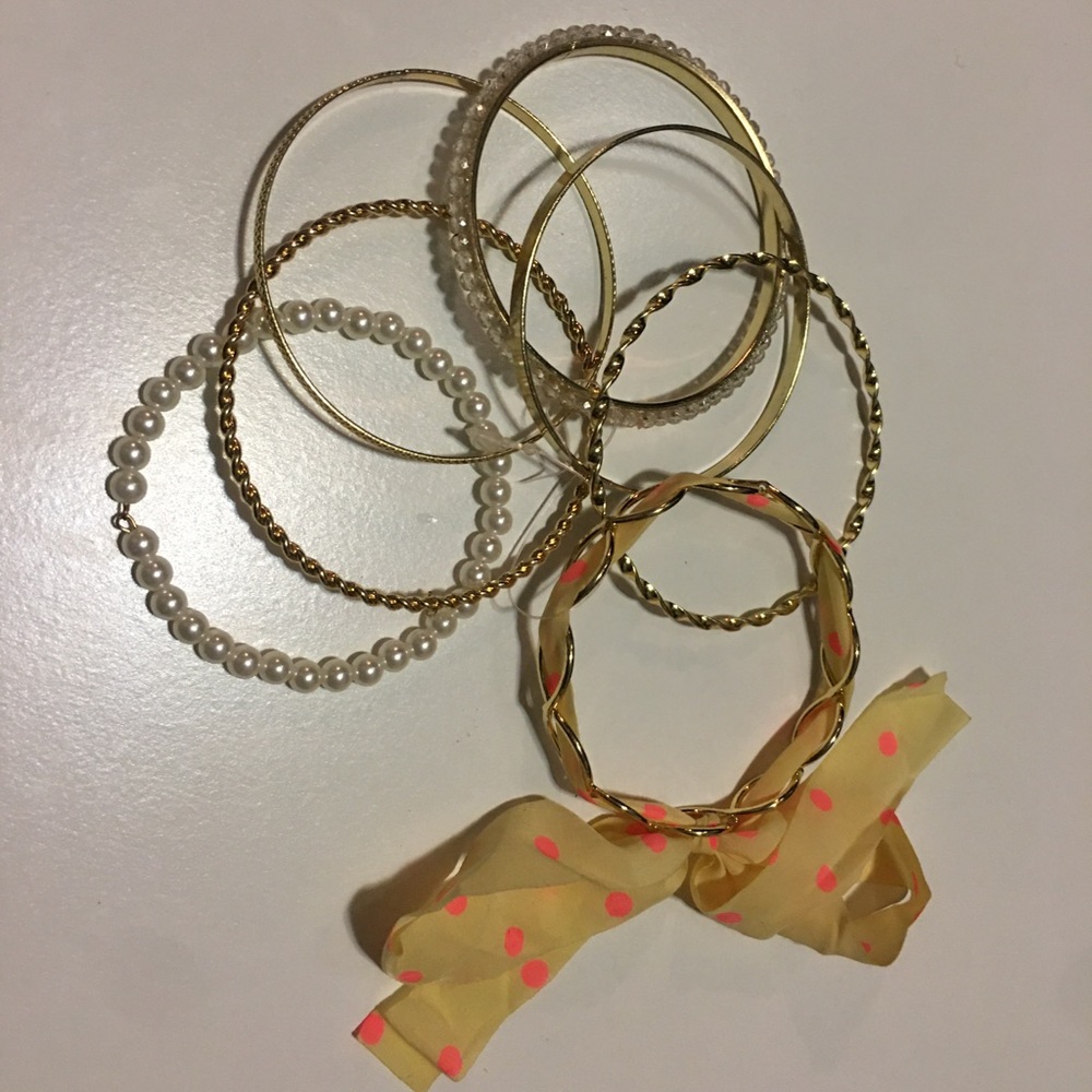 Gold Stackable Bracelets - Picture 2 of 7